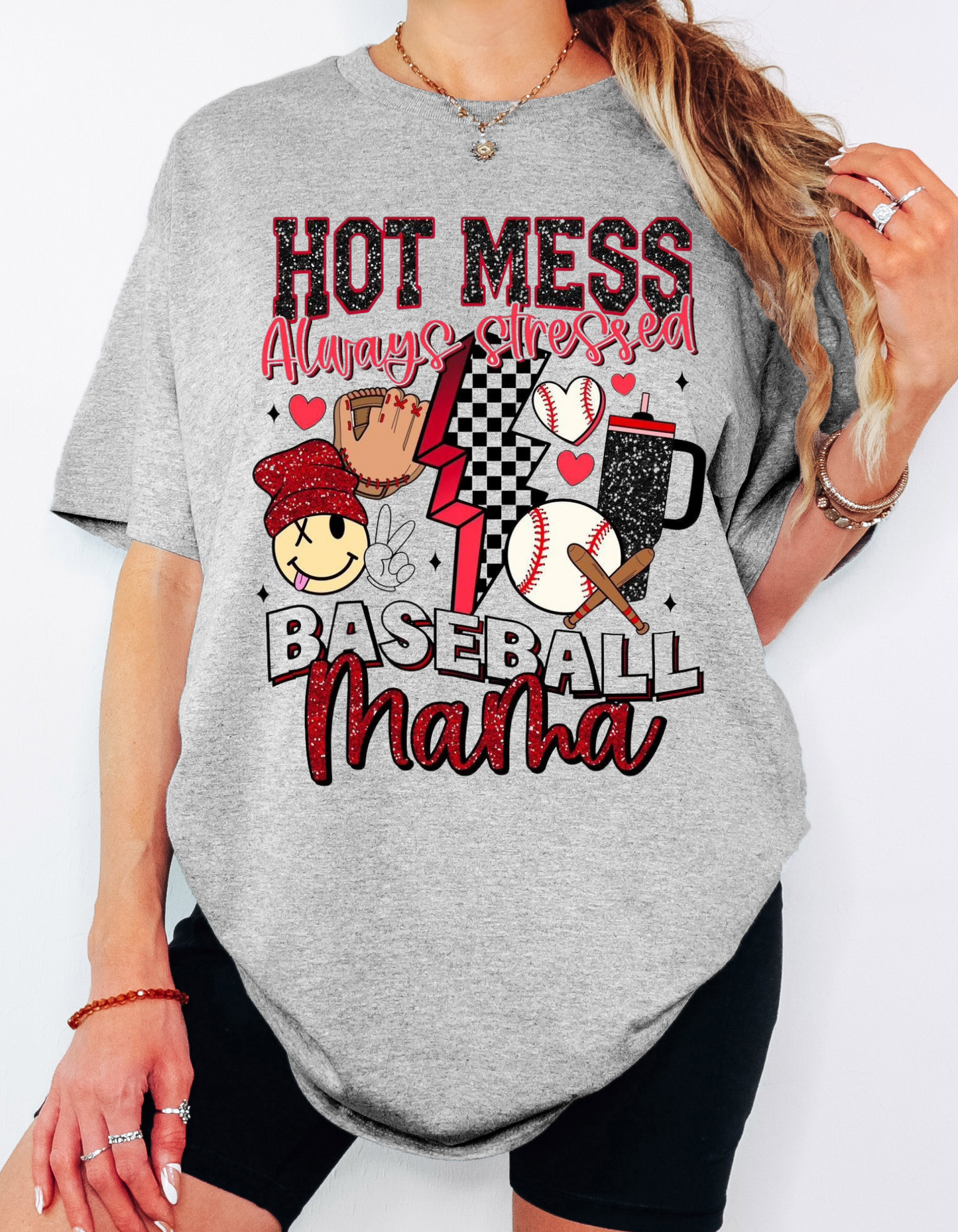 Hot Mess Baseball MaMa