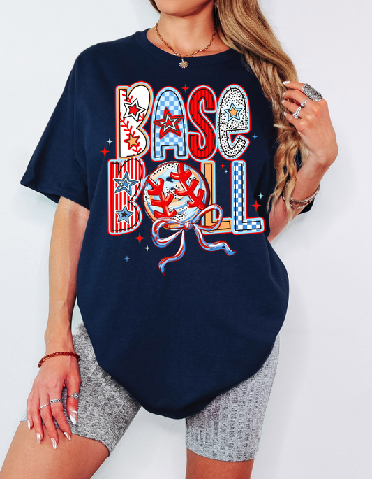 Baseball Coquette Navy